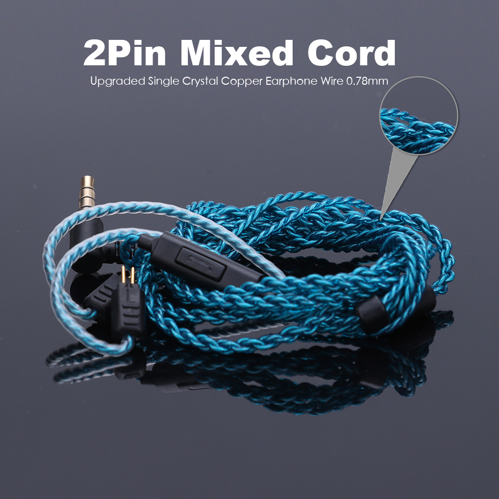 Wired Earphone Mic - 0.78mm 2 Pin Upgrade Headphone Cable