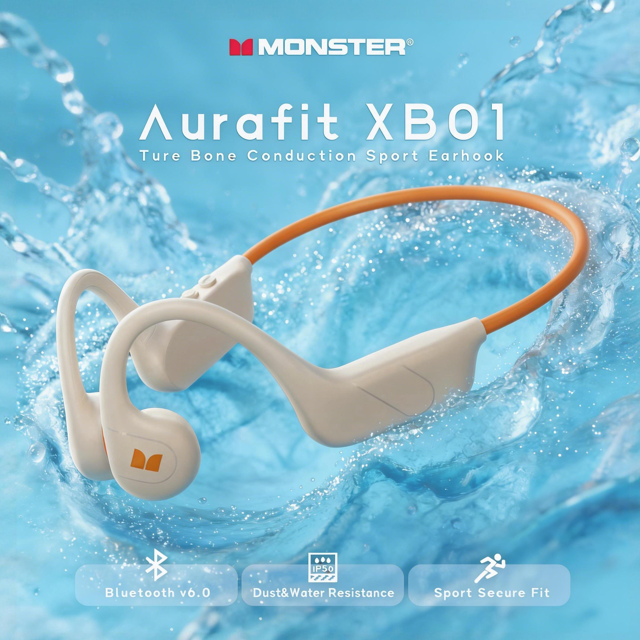 Sports Earphone Hook - Monster AuraFit XB01 Bone Conduction Headphone