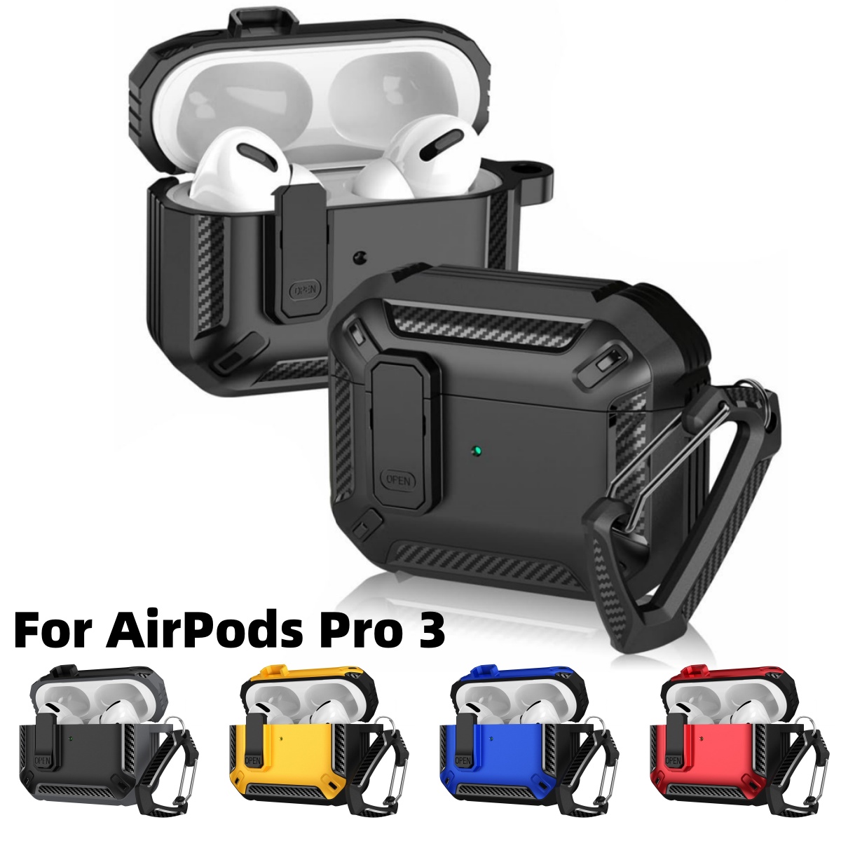 Headphone Case Hard - for AirPods Pro 3 Case Cover
