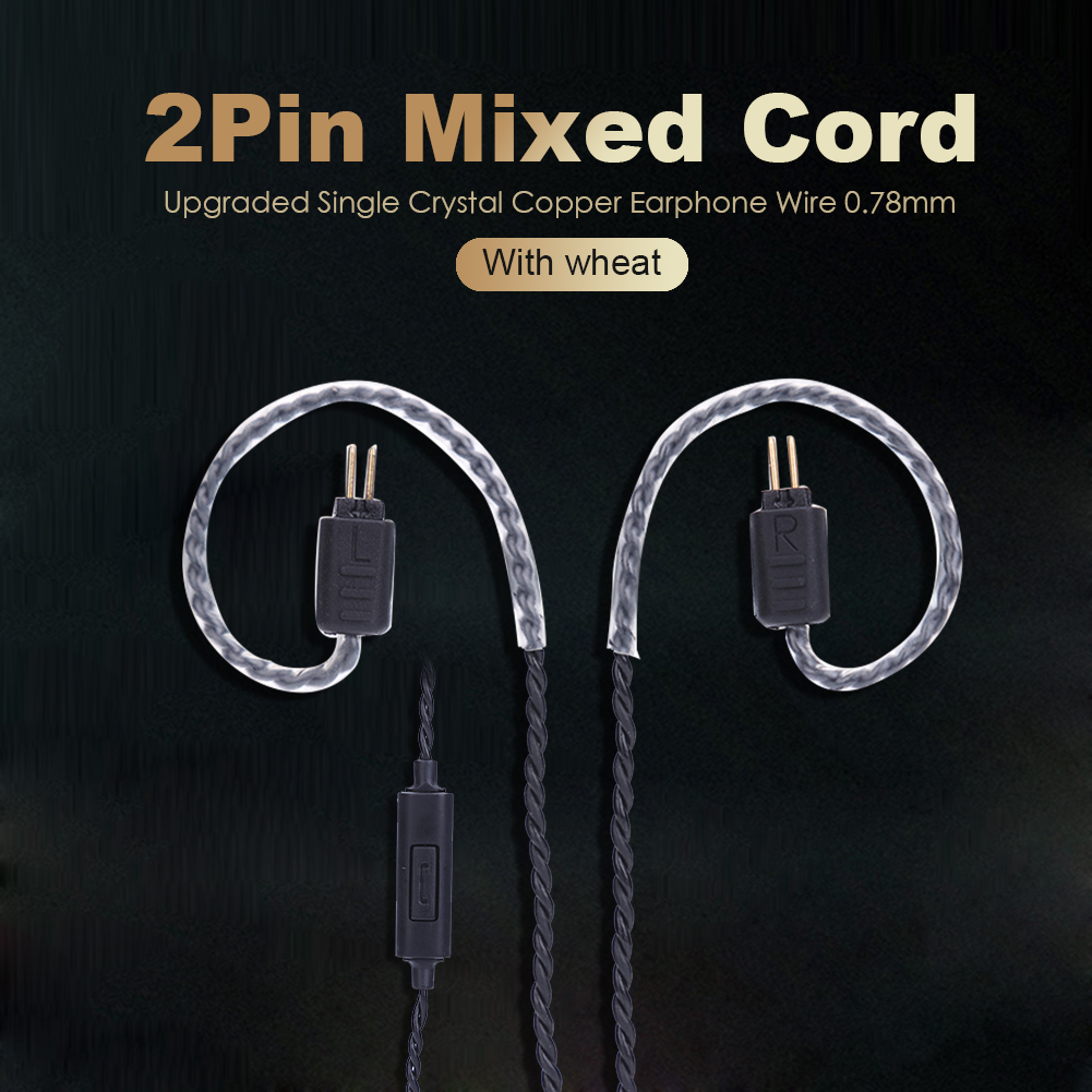 0.78mm 2 Pin Upgrade Headphone - Wired Earphone Mic บทวิจารณ์และราคา