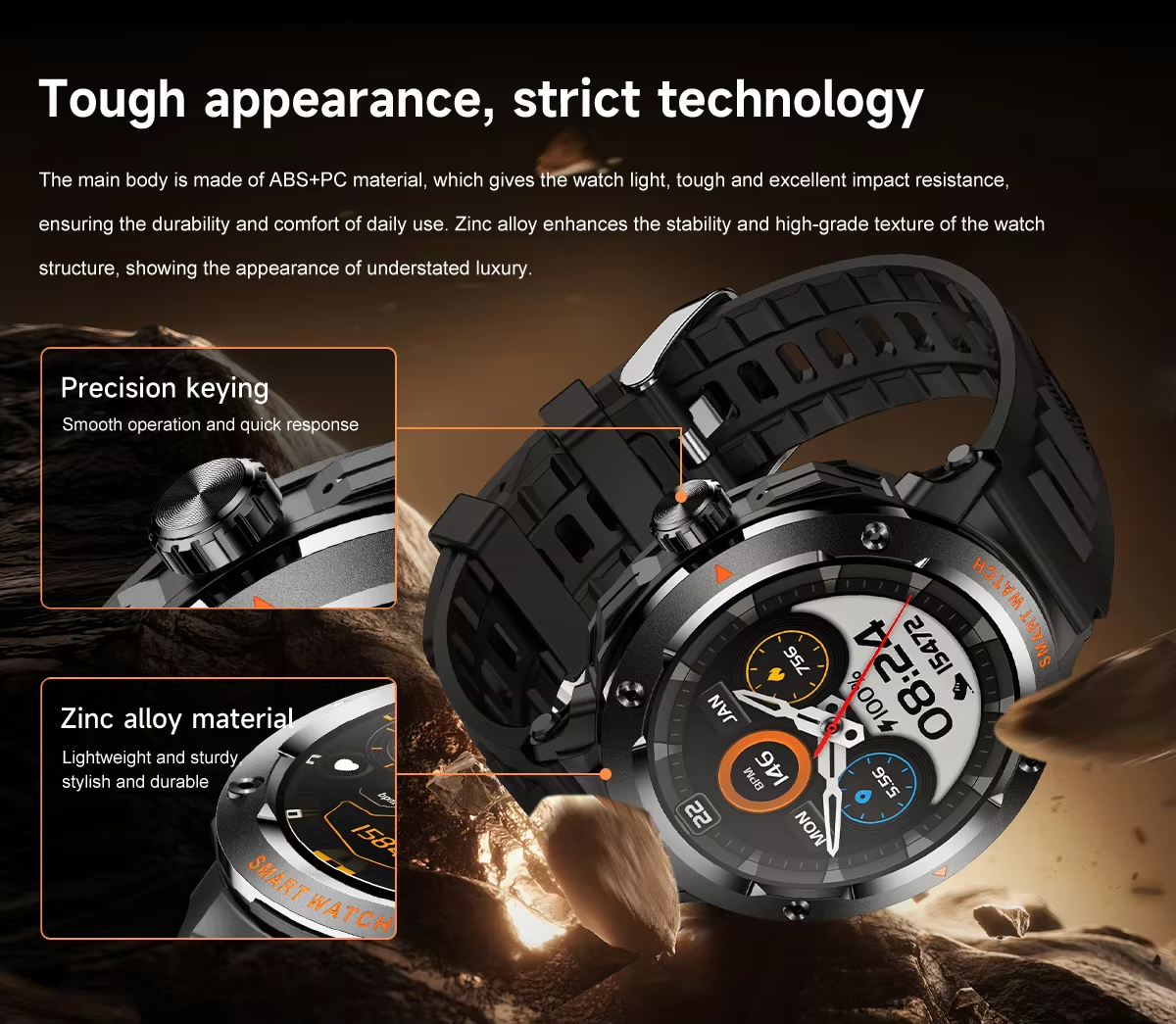 NFC Smart Watch Wireless Earph - Earbuds Charging Case บทวิจารณ์และราคา