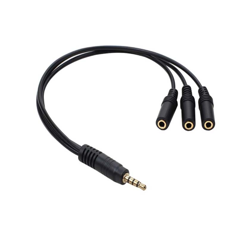 ⭐ 3.5mm 1 Male to 3 Female 3 W - Earphone Splitter Jack บทวิจารณ์และราคา