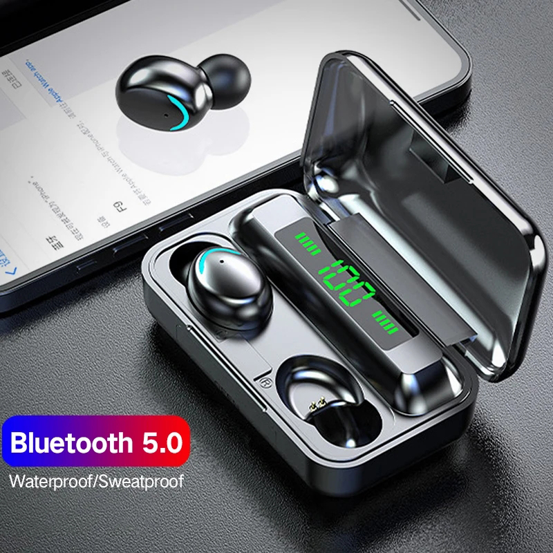 F9 Wireless Headphone TWS Blue - Wireless Earbuds Tws บทวิจารณ์และราคา