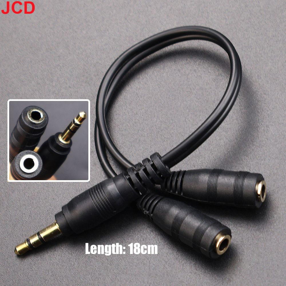 JCD 1Male to 2 Dual Female Y S - Earphone Splitter Jack บทวิจารณ์และราคา