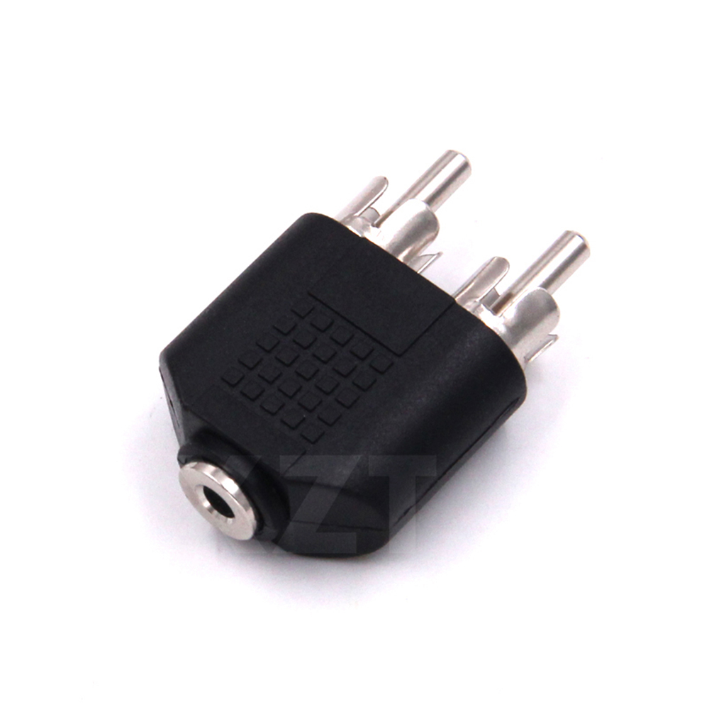 3.5mm Stereo Male To 2 RCA Fem - Earphone Splitter Jack บทวิจารณ์และราคา