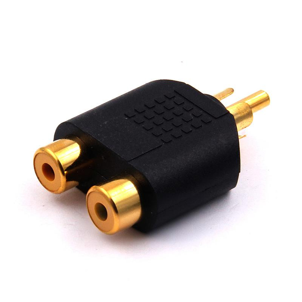 3.5mm Stereo Male To 2 RCA Fem - Earphone Splitter Jack บทวิจารณ์และราคา