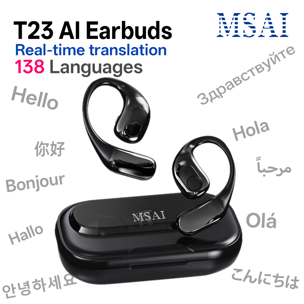 MSAI T23 AI Translator Earbuds - Earbuds Charging Case บทวิจารณ์และราคา