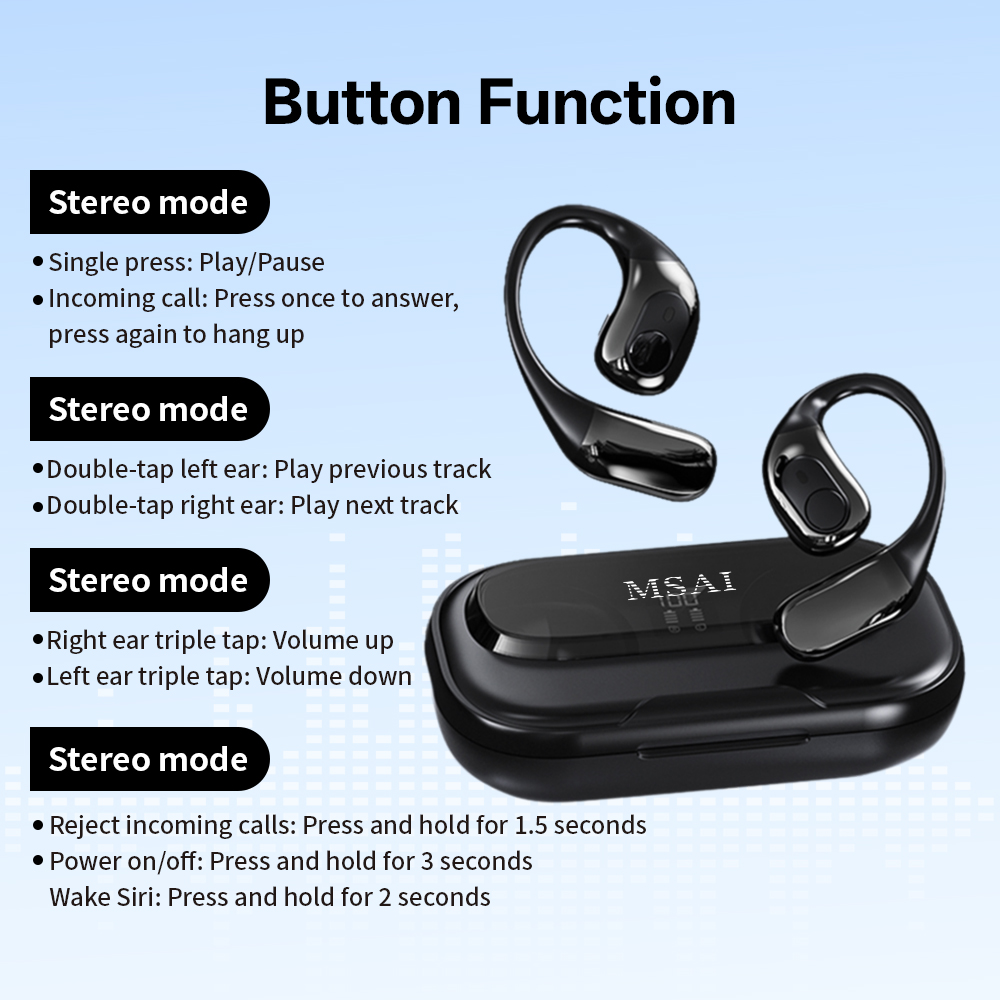 MSAI T23 AI Translator Earbuds - Earbuds Charging Case บทวิจารณ์และราคา