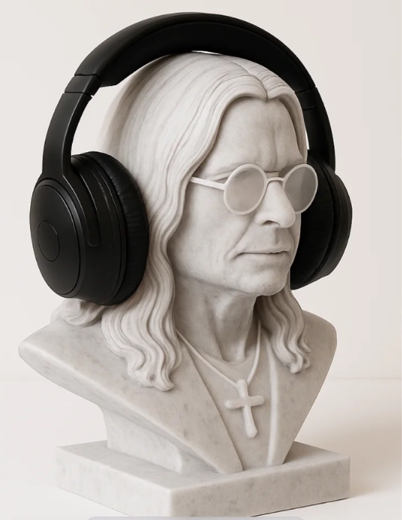 Heavy Metal Rock Legend Inspir - Headphone Stand Desk บทวิจารณ์และราคา