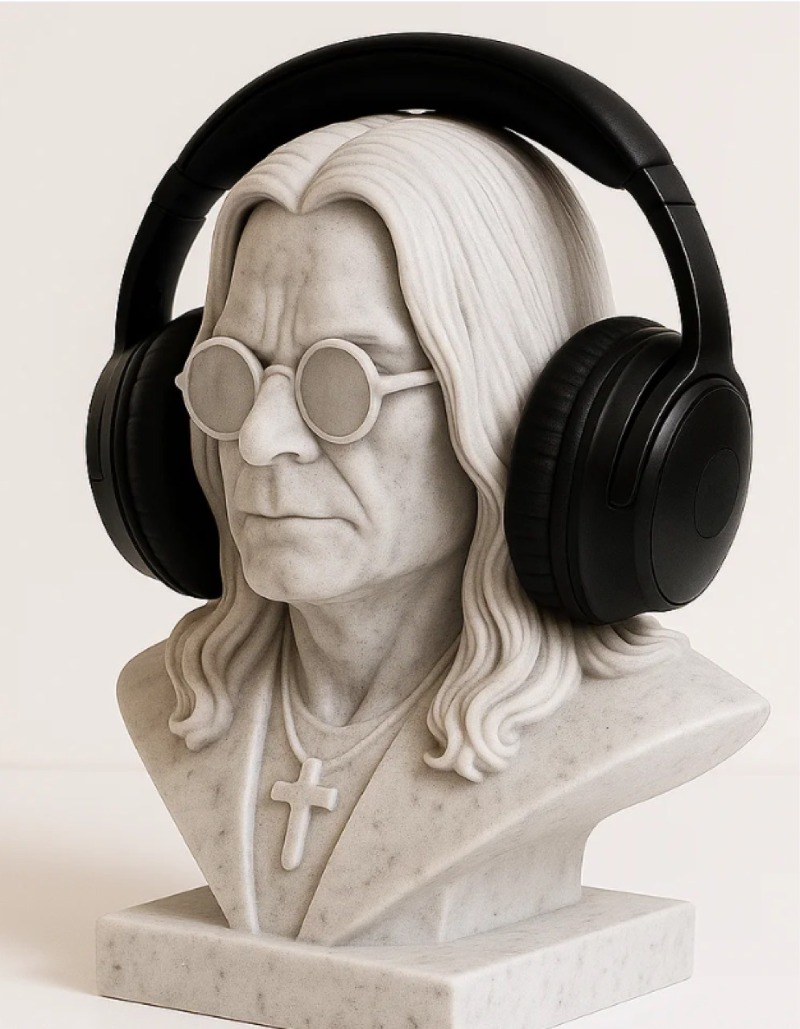 Heavy Metal Rock Legend Inspir - Headphone Stand Desk บทวิจารณ์และราคา