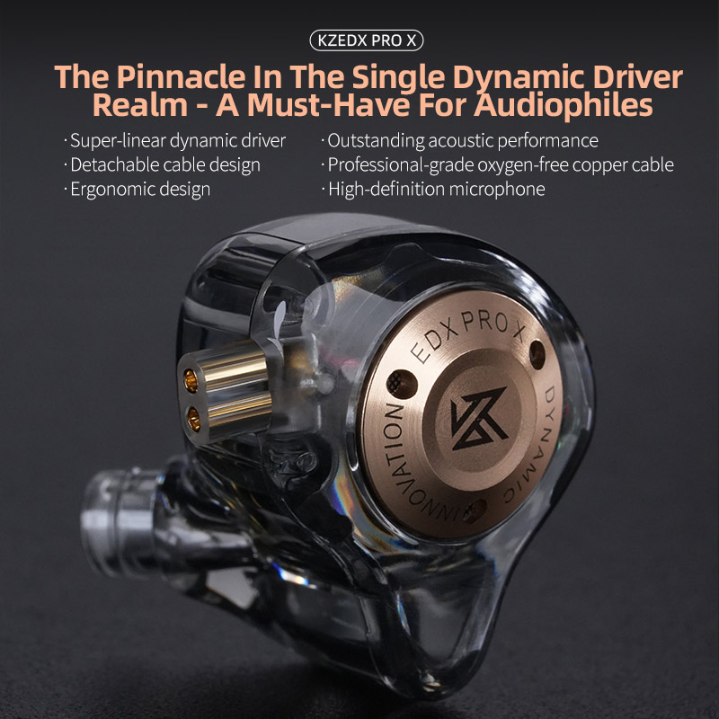 KZ EDX Pro X dynamic driving h - Sports Earphone Hook บทวิจารณ์และราคา
