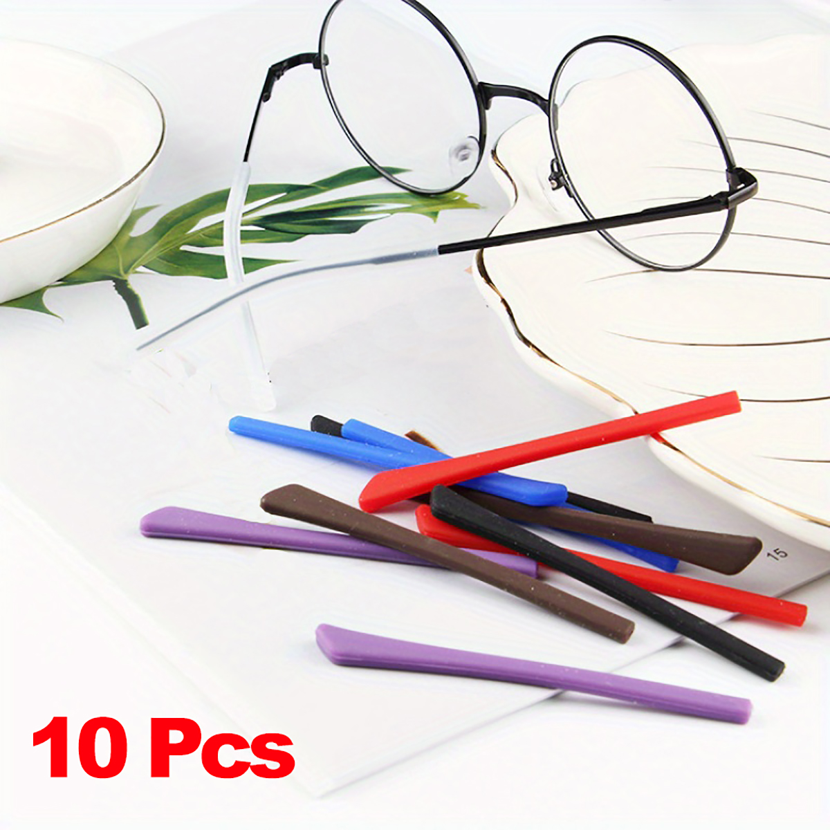 10pcs Eyeglass Replacement Tem - Silicone Ear Tip Replacement บทวิจารณ์และราคา