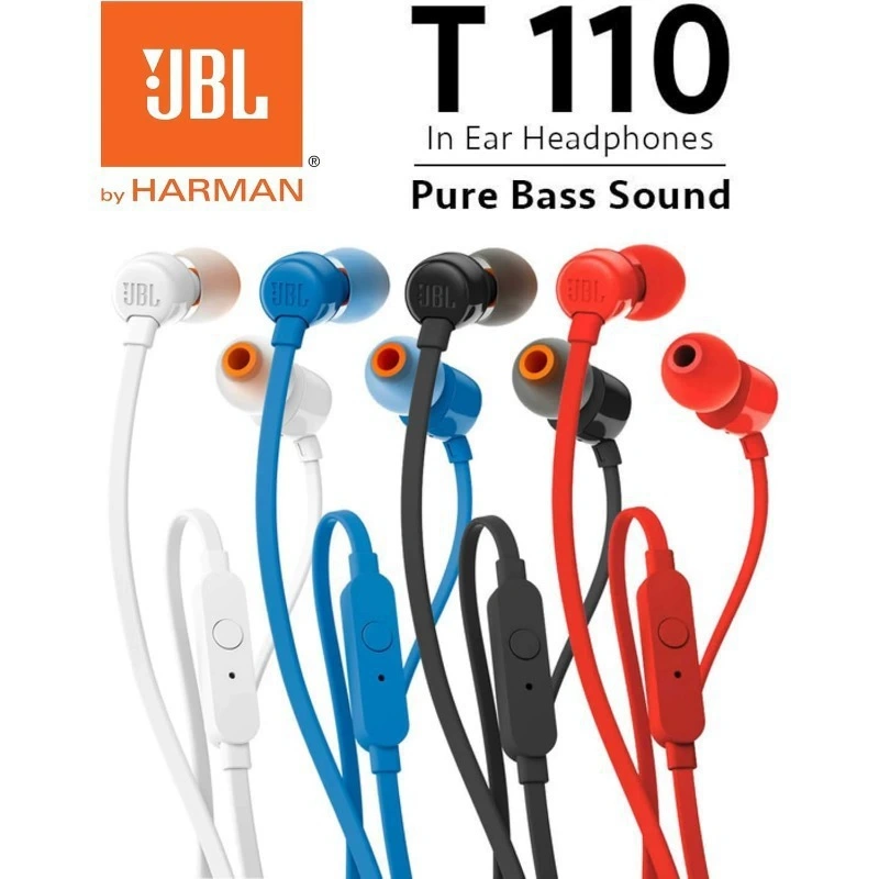 JBL T110 Wired In Ear Headphon - Wired Earphone Mic บทวิจารณ์และราคา