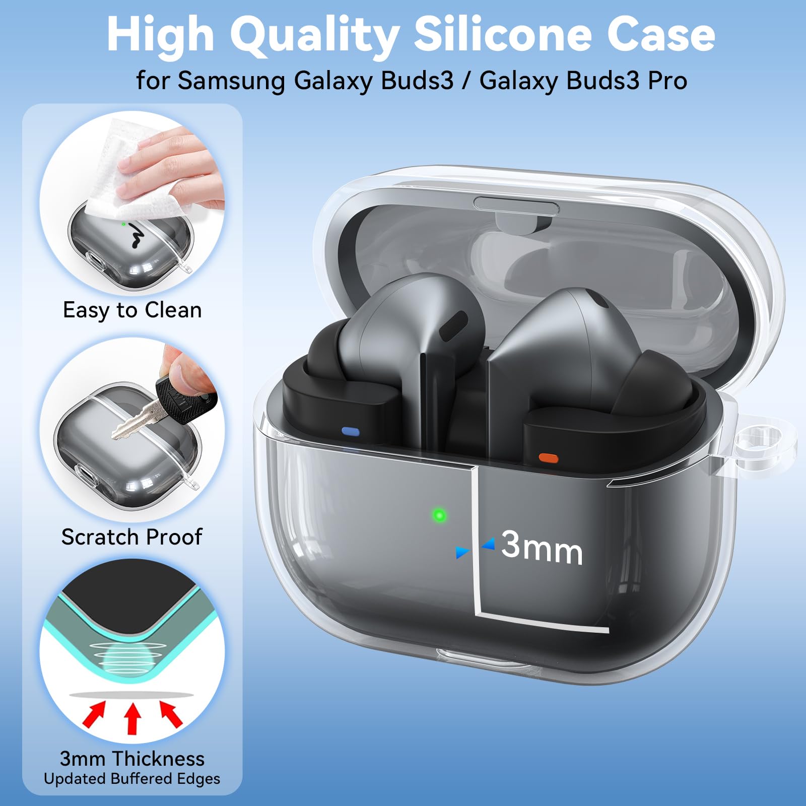 for Samsung Galaxy Buds 3 Pro  - Earbuds Charging Case บทวิจารณ์และราคา