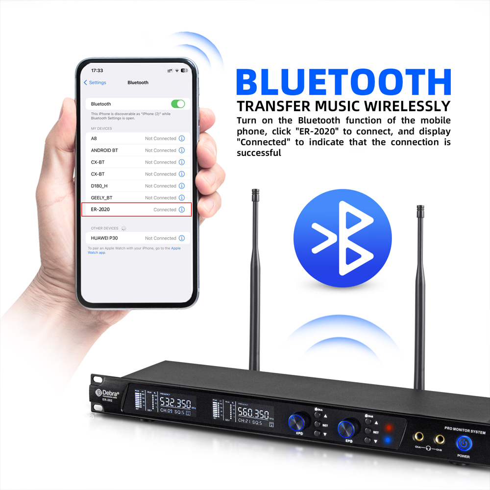 Debra UHF IEM ER-202 Wireless  - In Ear Monitor Iem บทวิจารณ์และราคา