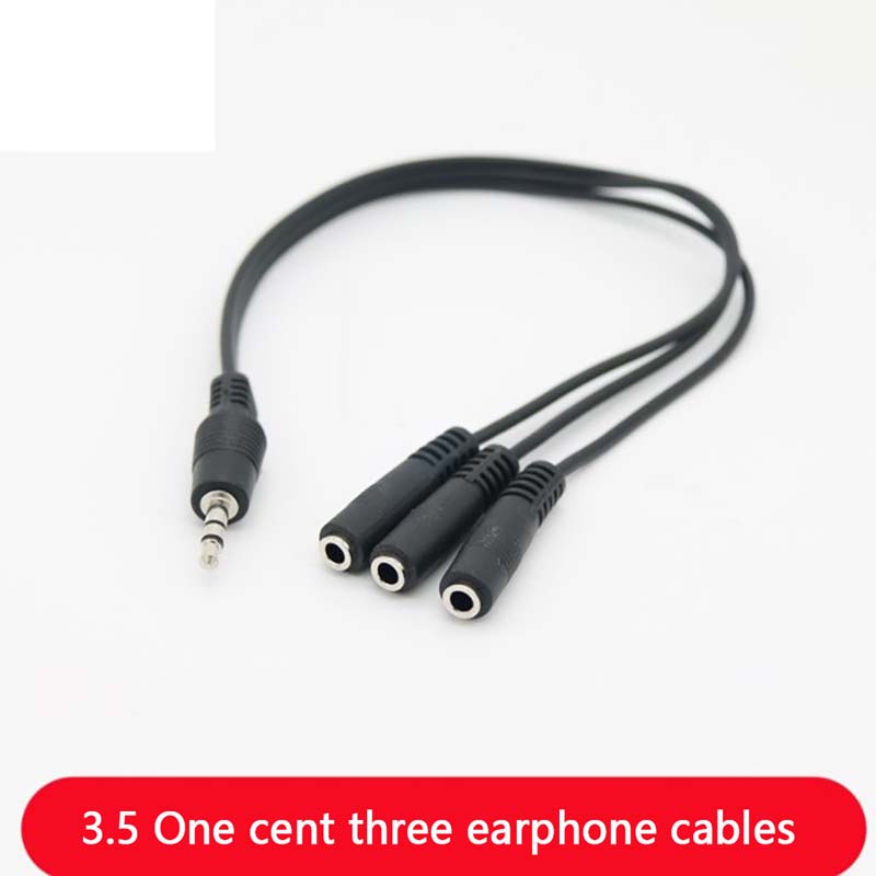 【C】3.5mm 3-Way Port Aux Audio  - Earphone Splitter Jack บทวิจารณ์และราคา