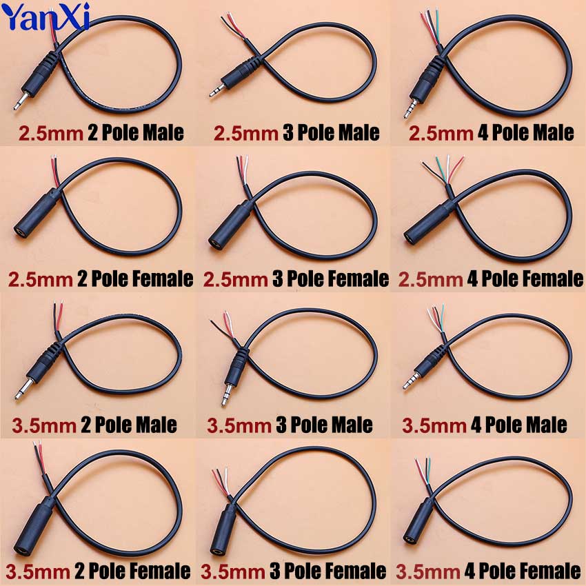 1pcs 2.5mm 3.5mm Mono Stereo A - Audiophile Headphone Wired บทวิจารณ์และราคา