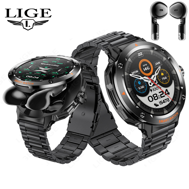 New Men's 2 In 1 Headset Smart - Earbuds Charging Case บทวิจารณ์และราคา