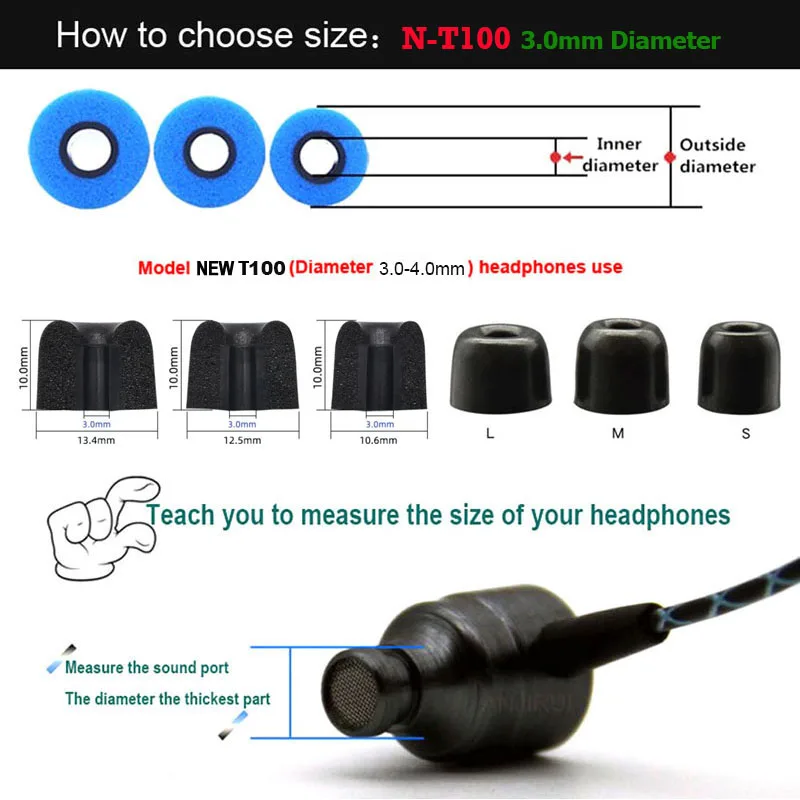 20Pairs ANJIRUI T100 Memory Fo - Earphone Foam Tip บทวิจารณ์และราคา