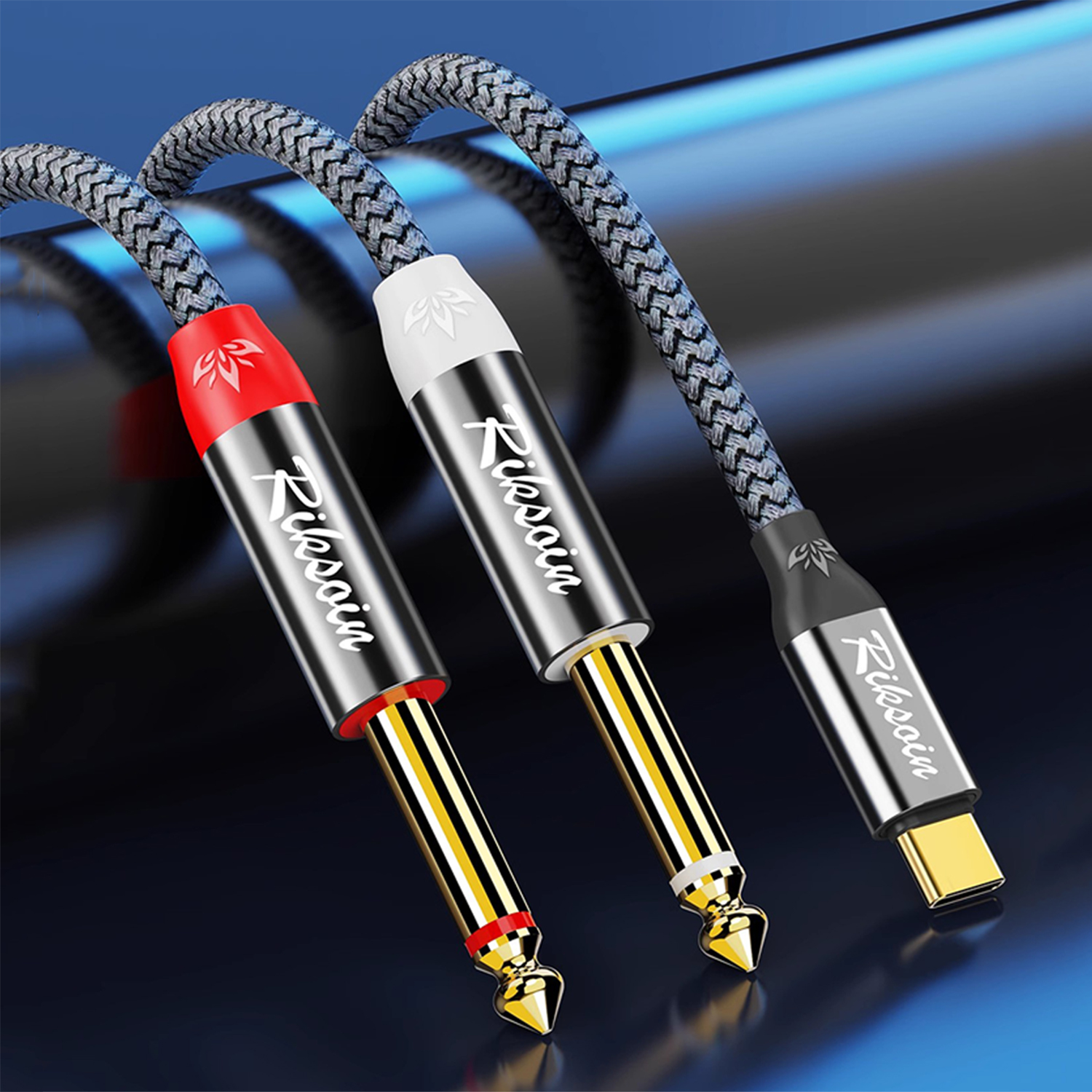 USB Type C to Dual 6.35mm TS A - Audio Splitter Y บทวิจารณ์และราคา