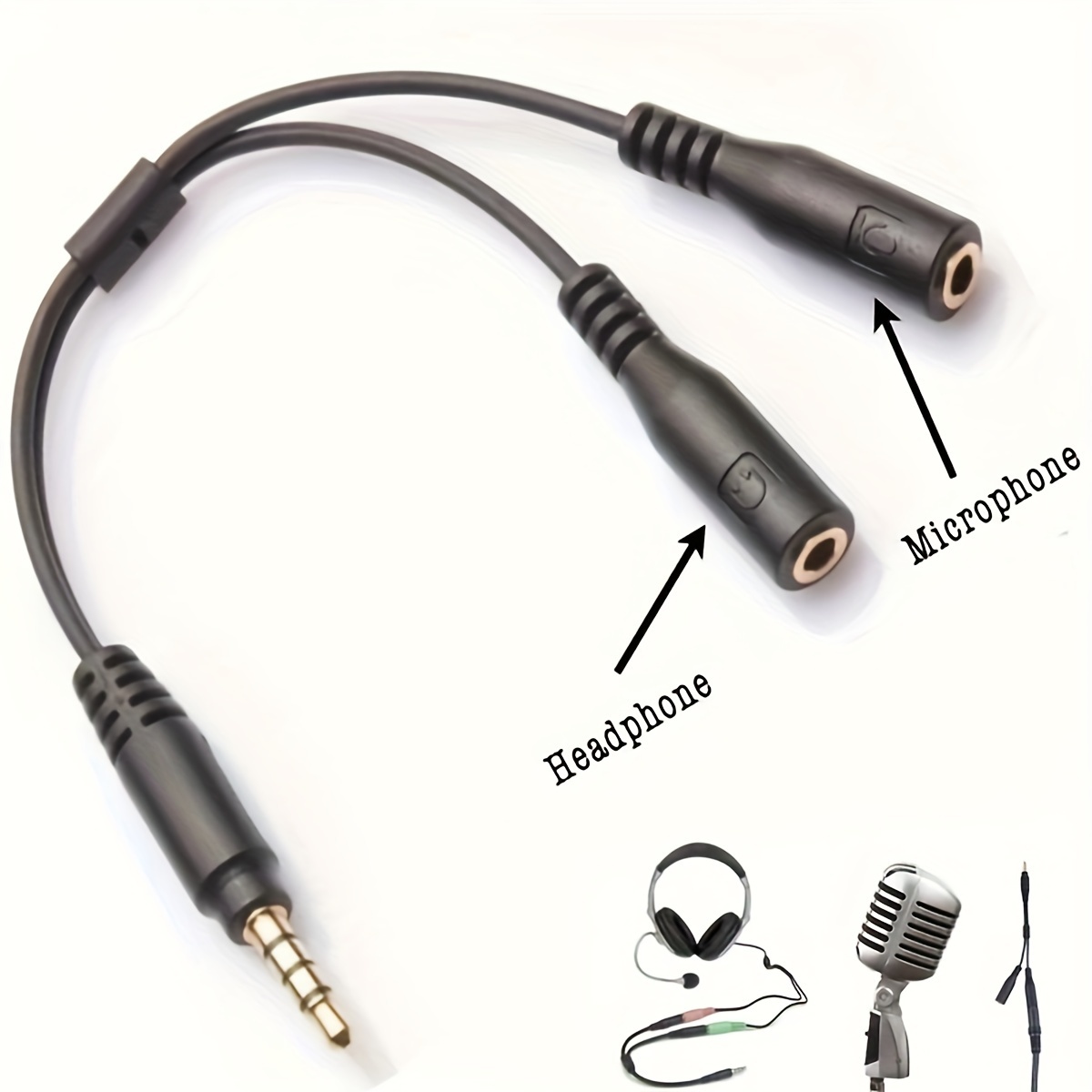 3.5mm Stereo Audio 1Male to 2  - Audio Splitter Y บทวิจารณ์และราคา