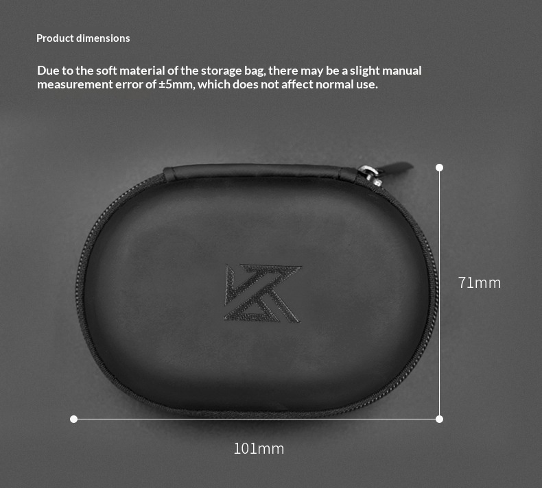 KZ Earphone Storage Case Oval  - Headphone Case Hard บทวิจารณ์และราคา