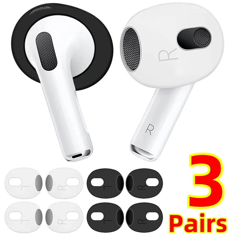 3 Pairs Anti-Slip Protective E - Silicone Ear Tip Replacement บทวิจารณ์และราคา