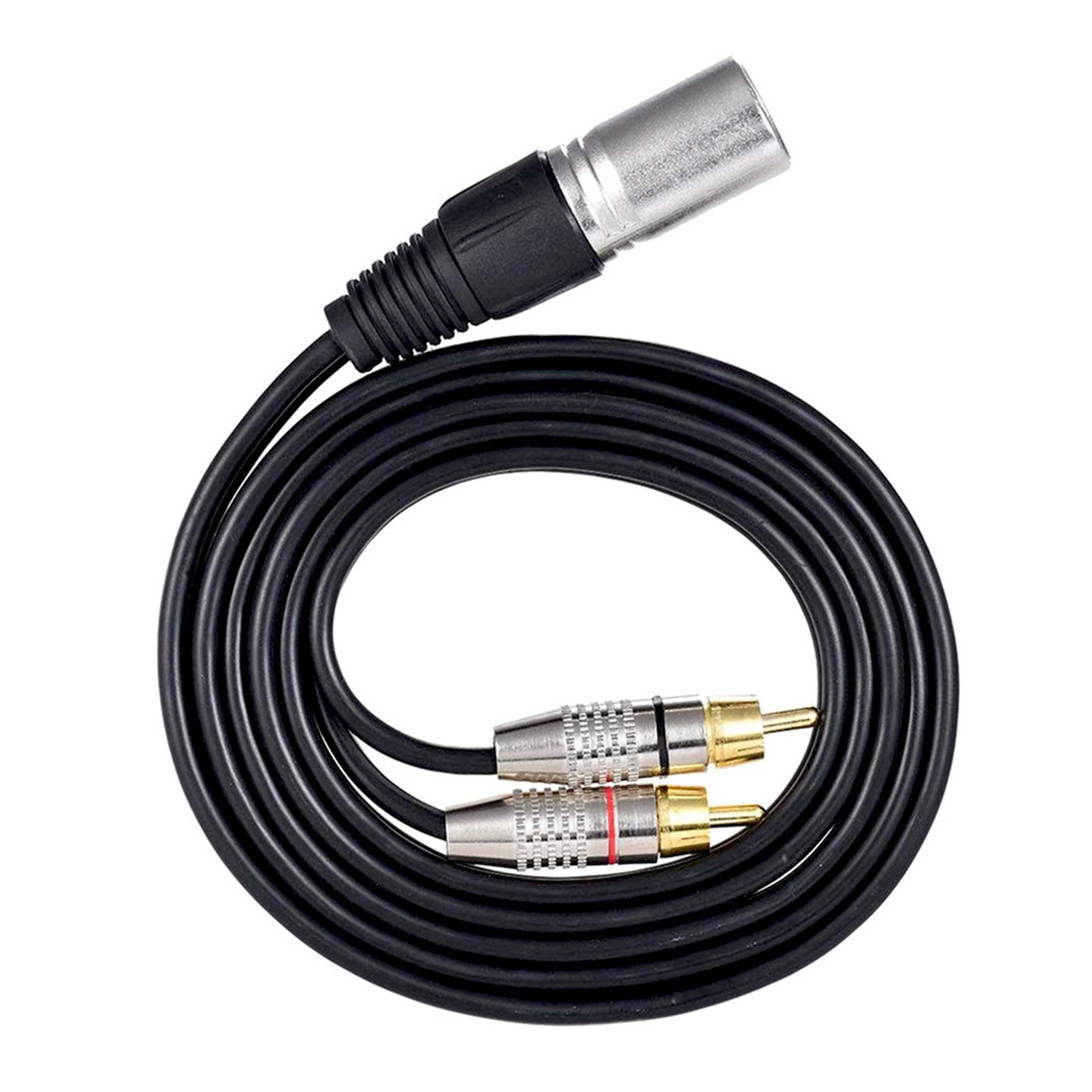 1 XLR Male to 2 RCA Male Plug  - Audio Splitter Y บทวิจารณ์และราคา