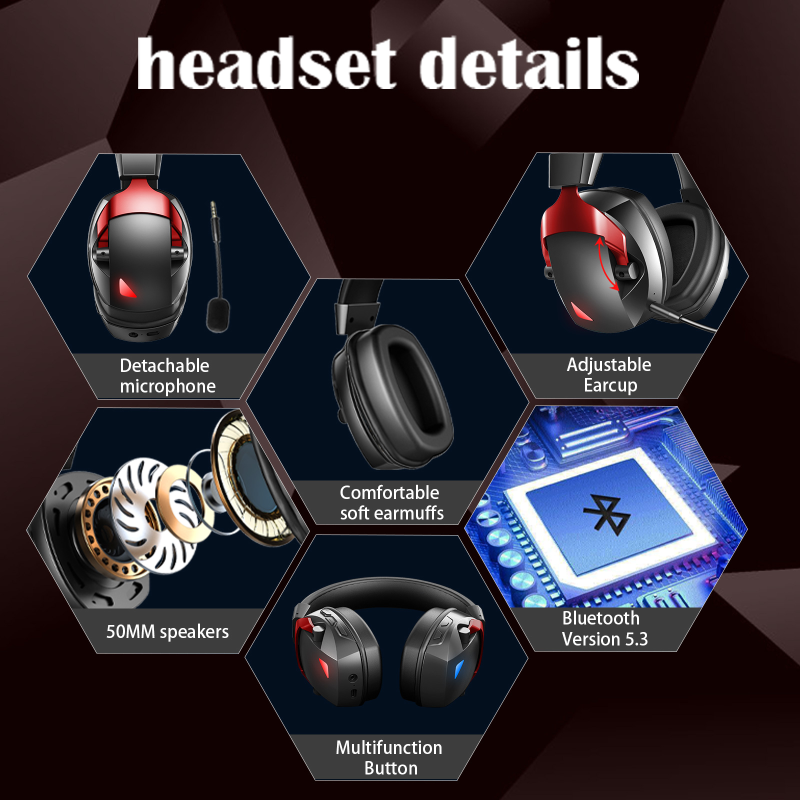 Wireless Gaming Headset with D - Gaming Headset Rgb บทวิจารณ์และราคา