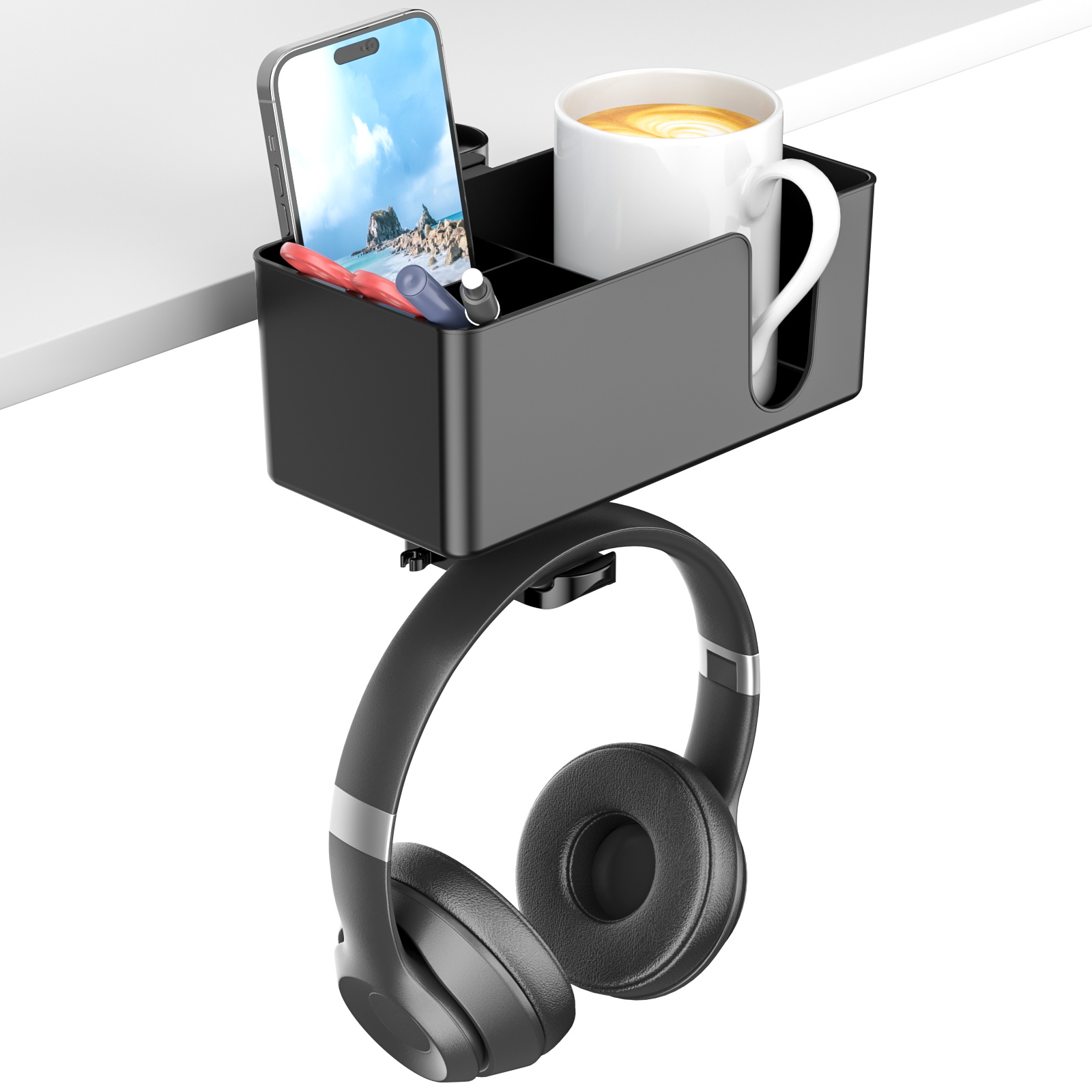 4 in 1 Desk Headphone Hanger C - Headphone Stand Desk บทวิจารณ์และราคา