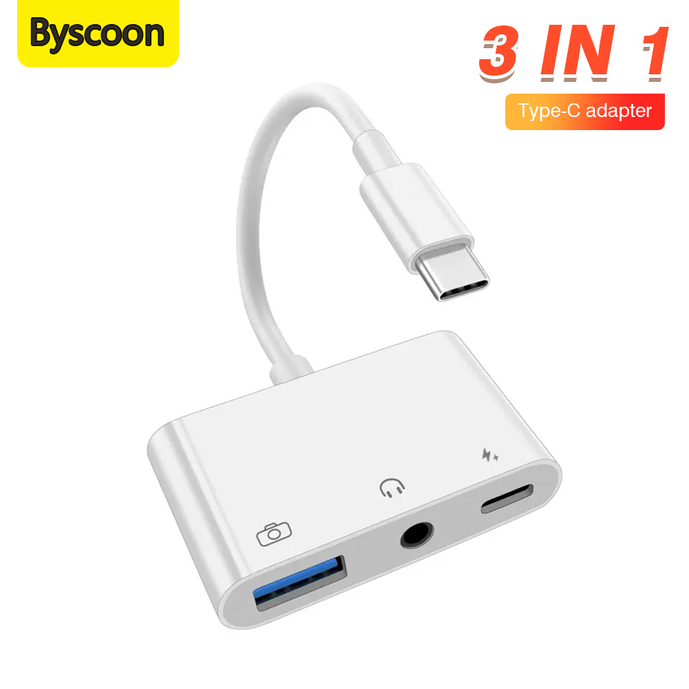 3 in 1 Type C to 3.5mm Jack Ea - Earphone Splitter Jack บทวิจารณ์และราคา