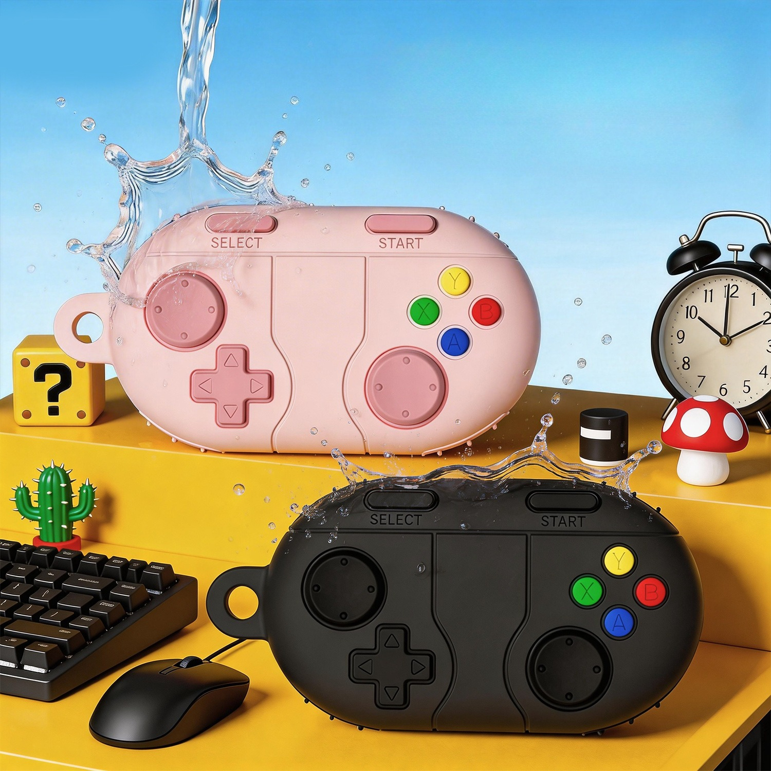 Vintage Silicone Game Style Ca - Earbuds Charging Case บทวิจารณ์และราคา