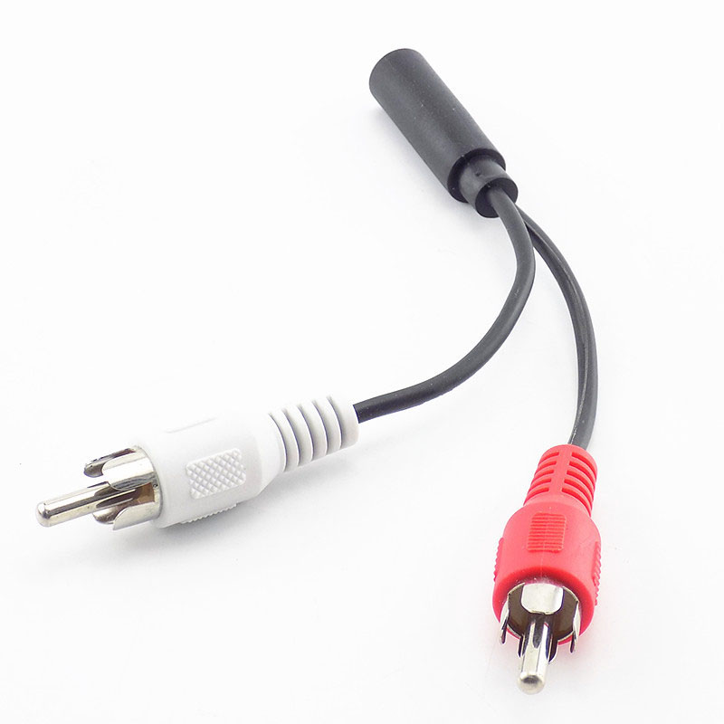 3.5mm RCA Female jack Stereo t - Cable Extension 3.5 บทวิจารณ์และราคา