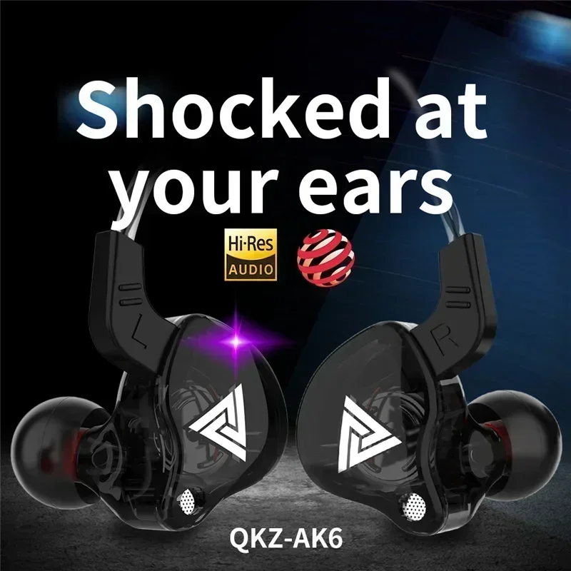 New QKZ AK6 In Ear Earphone 6  - Wired Earphone Mic บทวิจารณ์และราคา