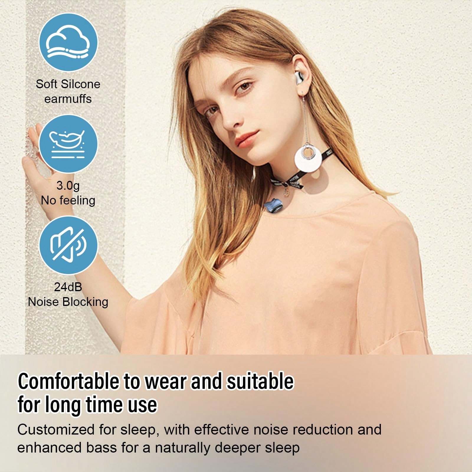 Sleep Earbuds Bluetooth 5.4 In - Earbuds Charging Case บทวิจารณ์และราคา