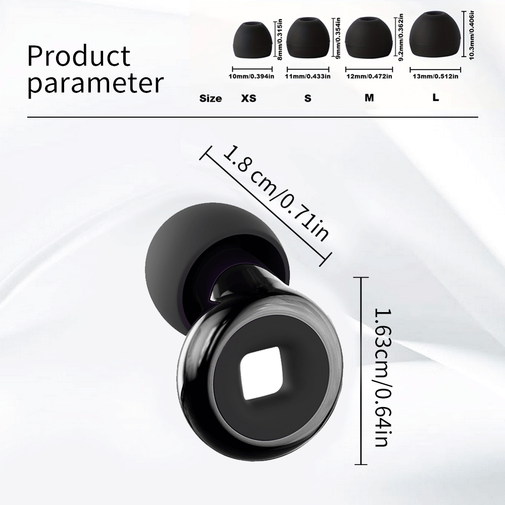 Reusable Silicone Ear Plugs No - Silicone Ear Tip Replacement บทวิจารณ์และราคา