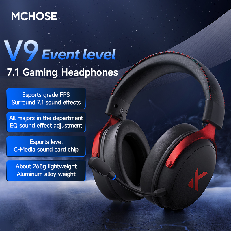 MCHOSE V9 Pro Headset with Mic - Gaming Headset Rgb บทวิจารณ์และราคา
