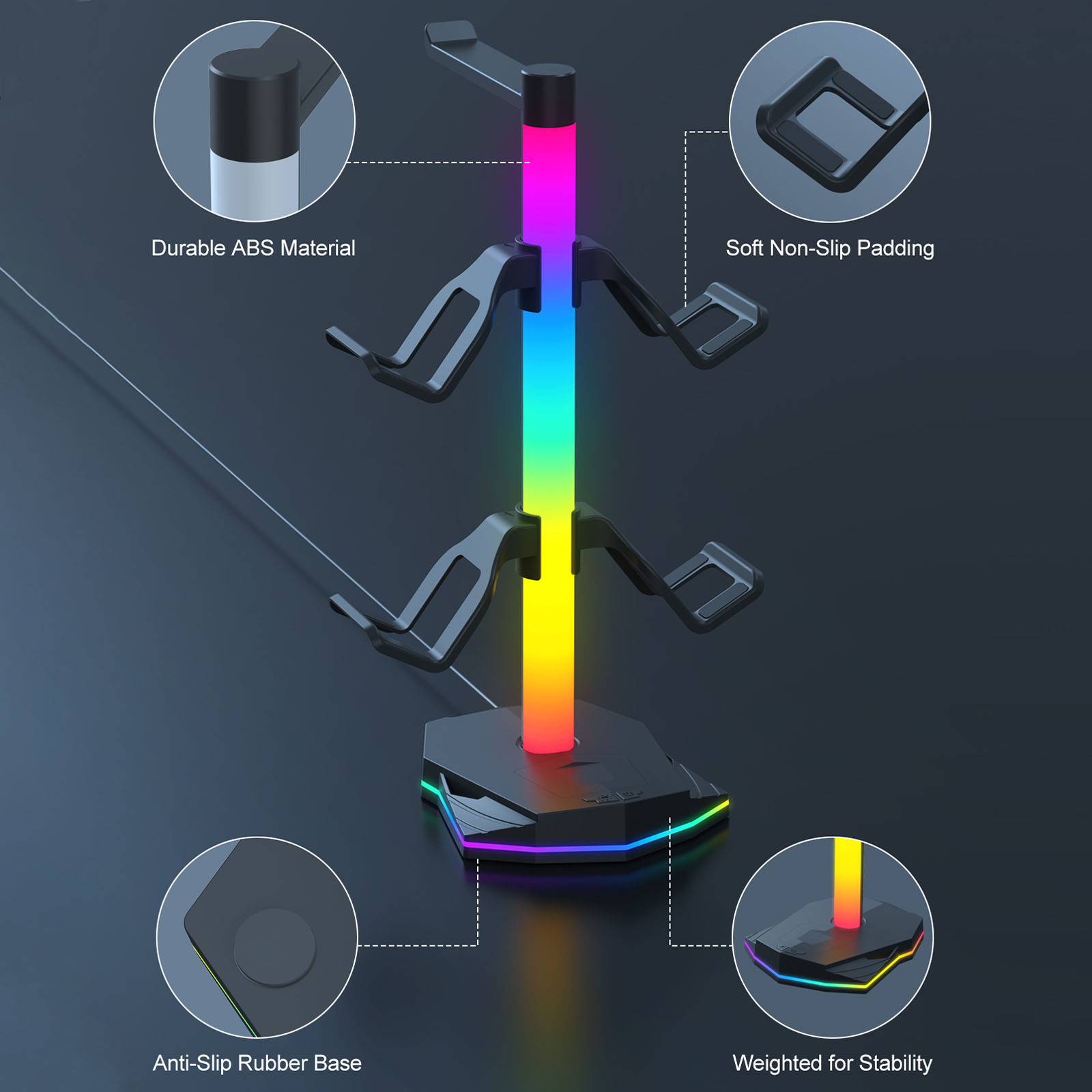 Headset Controller Display Sta - Gaming Headset Rgb บทวิจารณ์และราคา