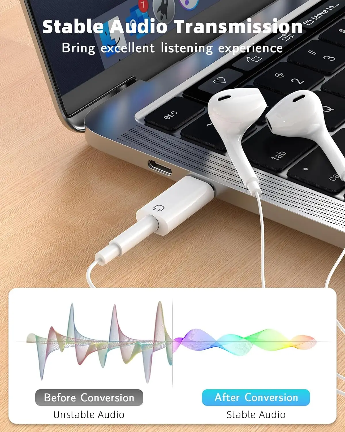 USB C to 3.5mm Earphone Adapte - Usb C Earphone บทวิจารณ์และราคา