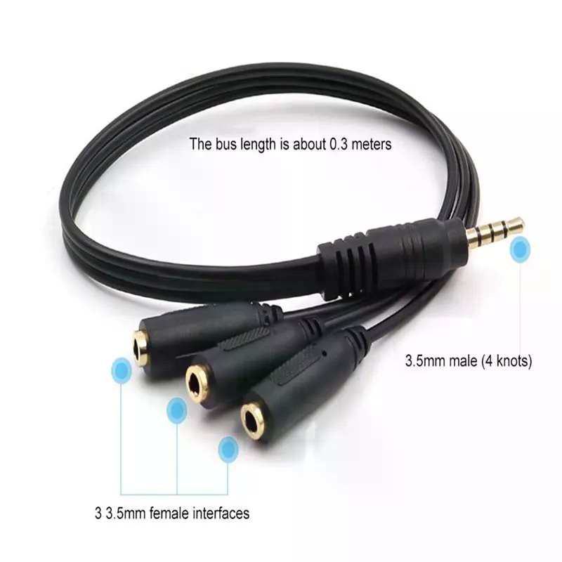3.5mm 3 3.5mm 1 3 Adapter Way  - Earphone Splitter Jack บทวิจารณ์และราคา