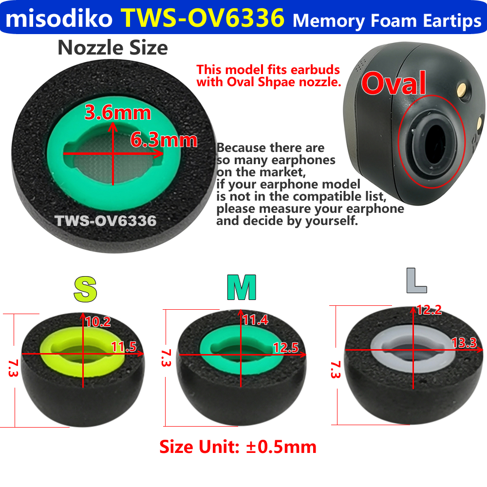misodiko Upgraded Oval Memory  - Wireless Earbuds Tws บทวิจารณ์และราคา