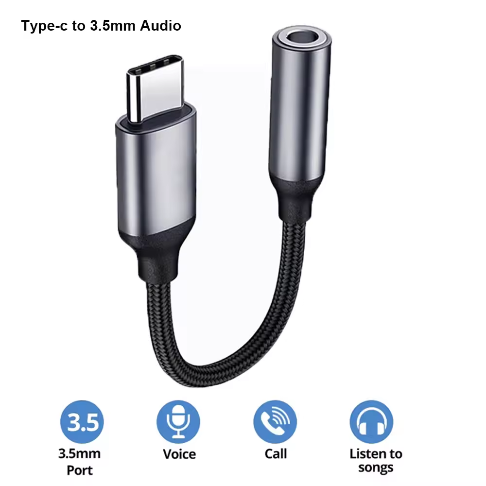 USB C 3.5mm Audio Adapter USB  - Audiophile Headphone Wired บทวิจารณ์และราคา