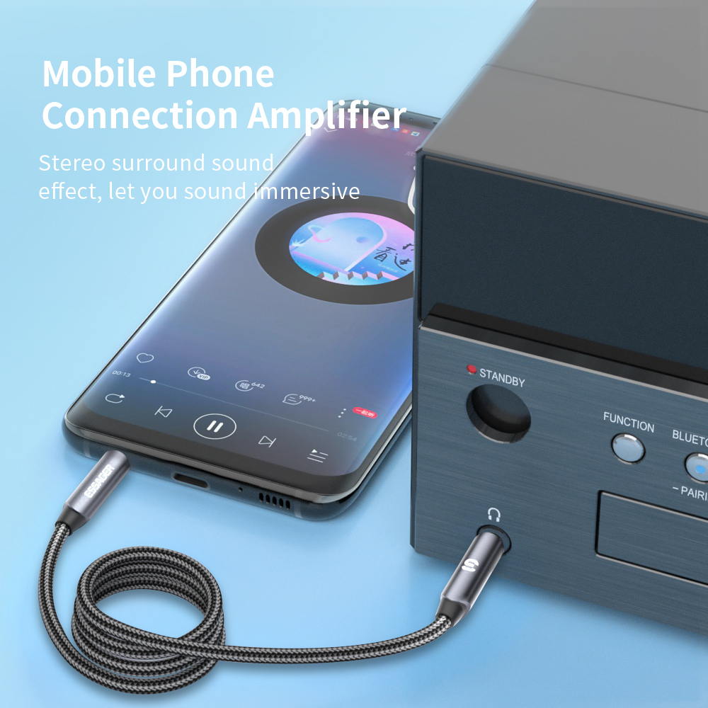 ESSAGER Headphone Extension Ca - Earphone Splitter Jack บทวิจารณ์และราคา