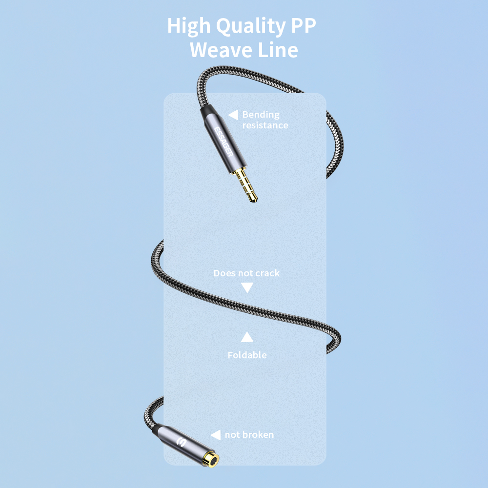 ESSAGER Headphone Extension Ca - Earphone Splitter Jack บทวิจารณ์และราคา