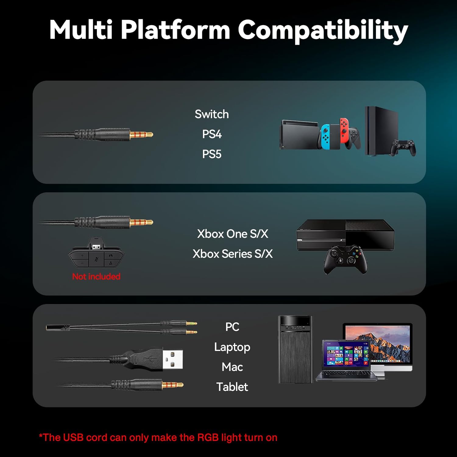 Gaming Headset With Microphone - Gaming Headset Rgb บทวิจารณ์และราคา