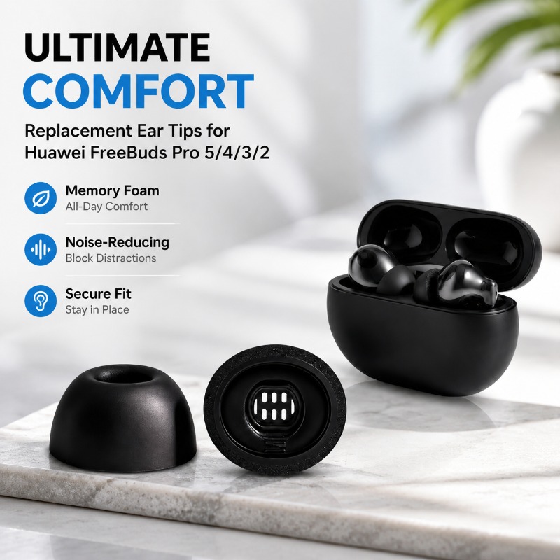 Three-layer Memory Foam Ear Ti - Earphone Foam Tip บทวิจารณ์และราคา