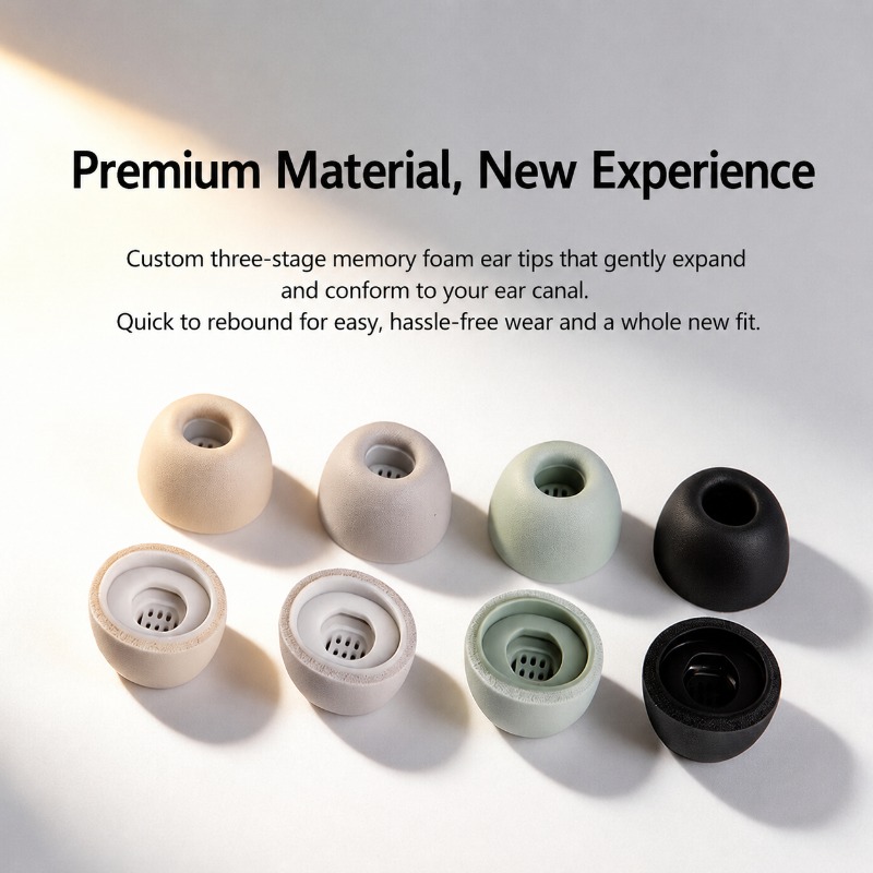 Three-layer Memory Foam Ear Ti - Earphone Foam Tip บทวิจารณ์และราคา