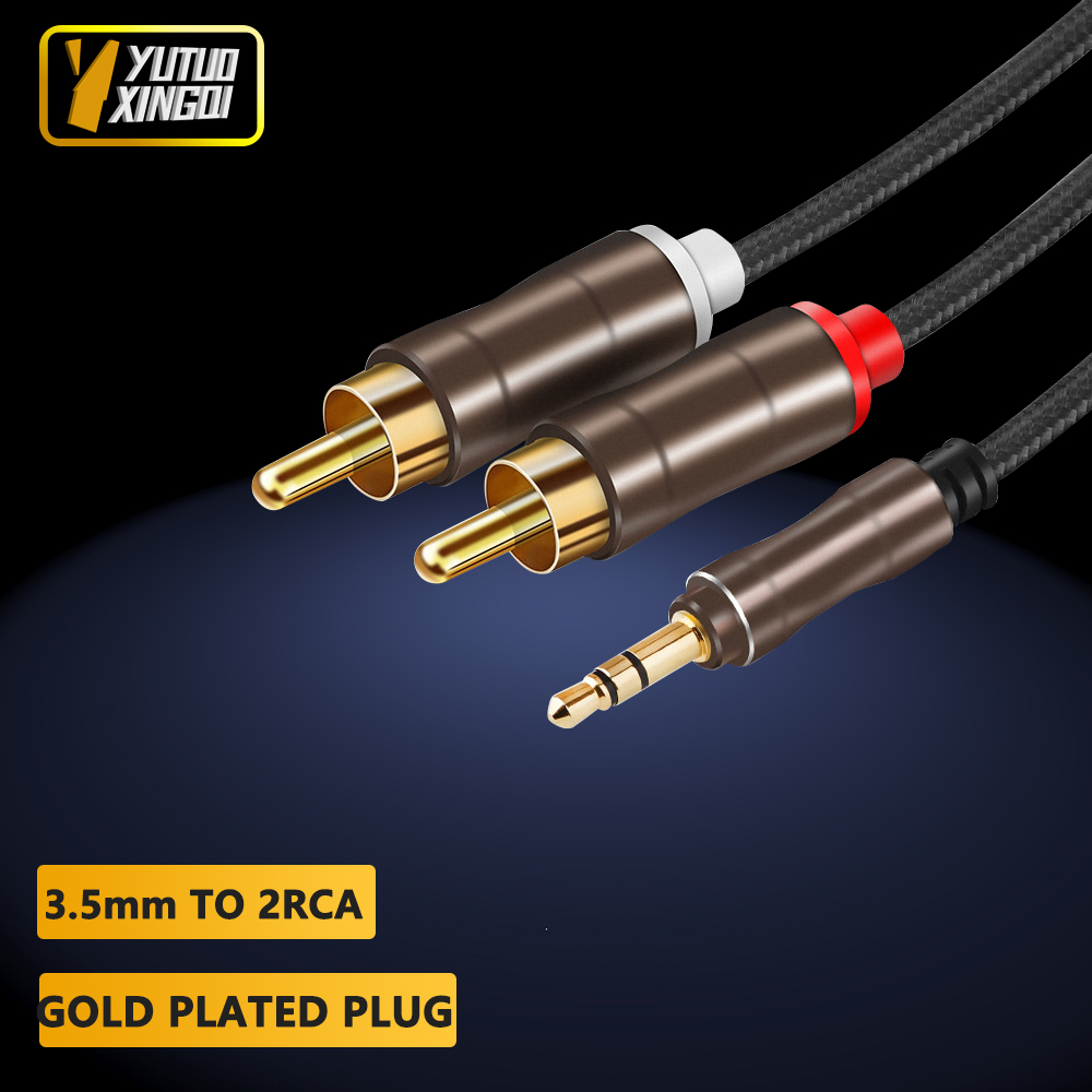 3.5 mm To 2RCA Double Lotus Au - Cable Extension 3.5 บทวิจารณ์และราคา