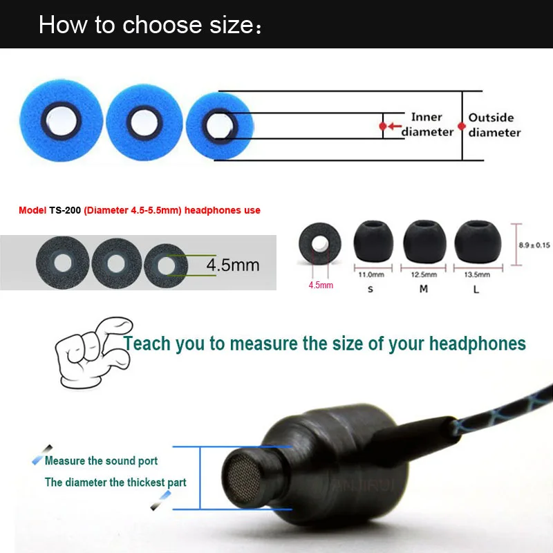 10Pair Memory Foam Earbud Ear  - Earphone Foam Tip บทวิจารณ์และราคา