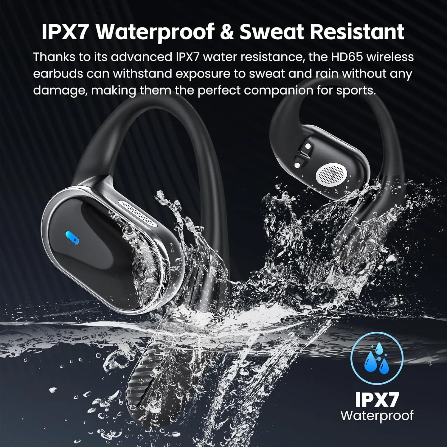 Bluetooth Earphones Wireless H - Sports Earphone Hook บทวิจารณ์และราคา